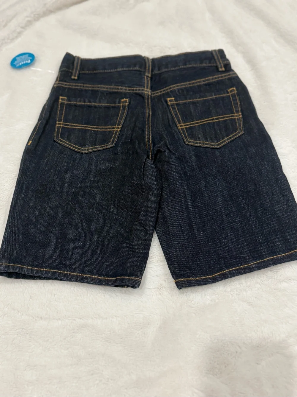 The Children's Place Boys Dark Blue Denim Shorts - Size 7
